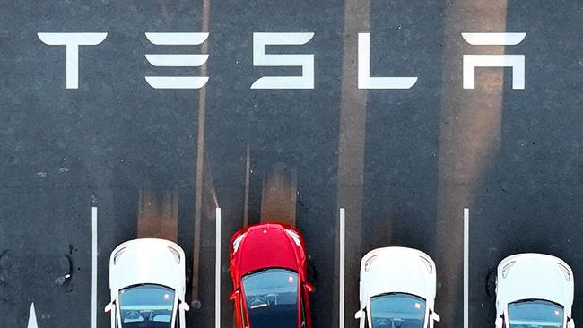 Tesla is recalling over two million vehicles in the US due to a risk associated with its autopilot software. Picture: Josh Edelson / AFP