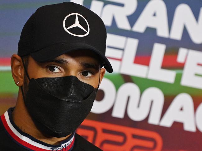 Mercedes' British driver Lewis Hamilton would seem to have no chance of an historic eight world title. Picture: Andrej isakovic/AFP