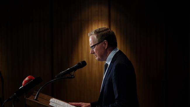 Reserve Bank of Australia governor Philip Lowe said in August: ‘It is highly likely that the cash rate will be at this level for some years.’ Picture: AAP/Joel Carrett