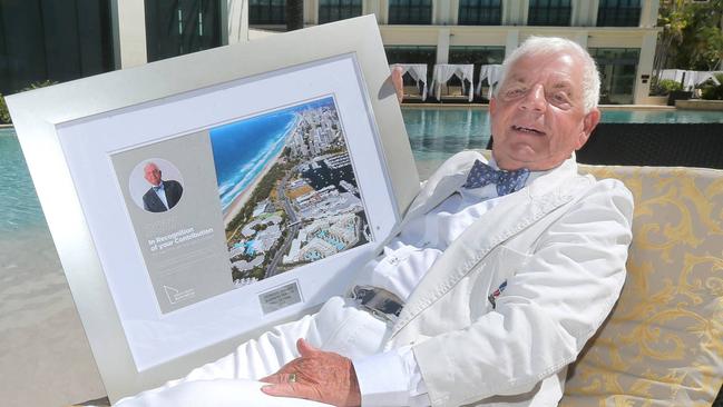 Desmond Brooks with his award Picture Mike Batterham