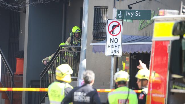 Emergency services on scene at the fire last month. Picture: NCA Newswire/ Gaye Gerard