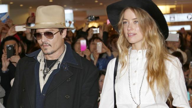 Johnny Depp and Amber Heard.