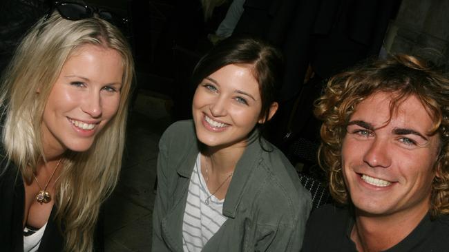 Sophie Feewings, Peta Van de Veide and Casper D'huij were all smiles for their night out. Picture: Tanya Fry