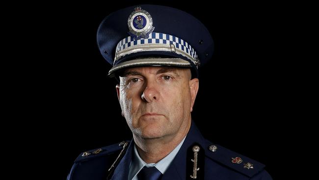 Sydney police boss Superintendent Martin Fileman is making it his mission to ensure the city’s streets are safer at night. Picture: John Appleyard