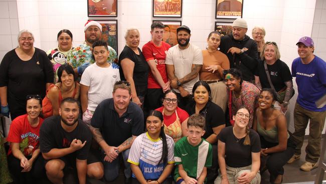 Alice Springs residents were treated to a free Christmas lunch, Christmas Day 2024, thanks to Treat me Good Cafe owner Shahnie Fitisemanu and her team of dedicated volunteers. Picture: Gera Kazakov