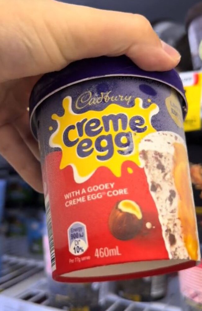 The Melbourne food blogger described it as the ‘best ice cream you’ll ever eat from a supermarket’. Picture: TikTok/@angeeats