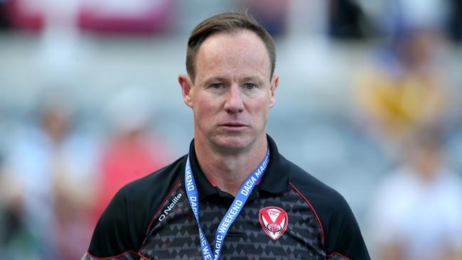 Saint Helens head coach Justin Holbrook. Photo: Richard Sellers/PA Images via Getty Images