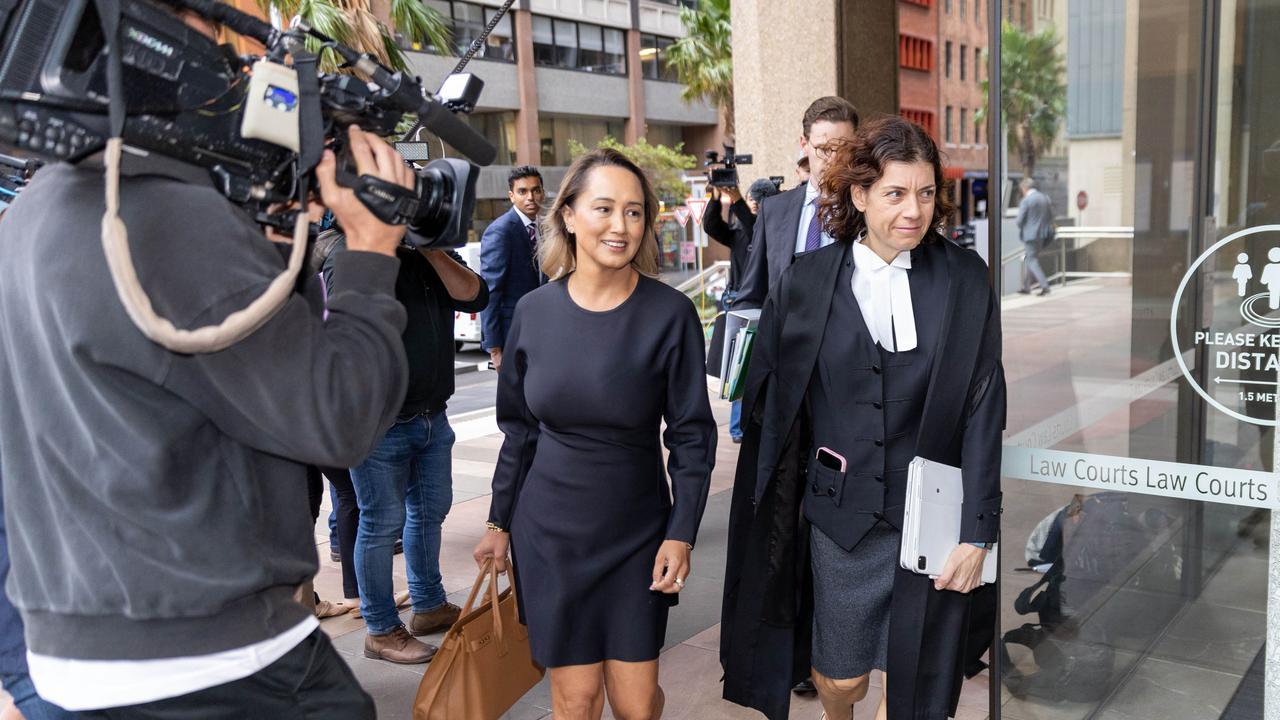 Taylor Auerbach’s lawyer Rebekah Giles (left) and Lisa Wilkinson’s barrister Sue Chrysanthou. Picture: NCA NewsWire / Damian Shaw