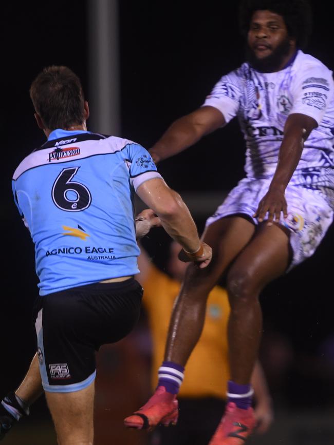 Sharks vs Darwin Brothers in the Humpty Dumpty Foundation round of 2022 NRLNT season. Picture: (A)manda Parkinson