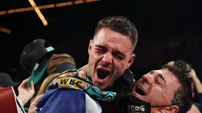 Victory is sweet. Photo: Al Bello/Getty Images/AFP