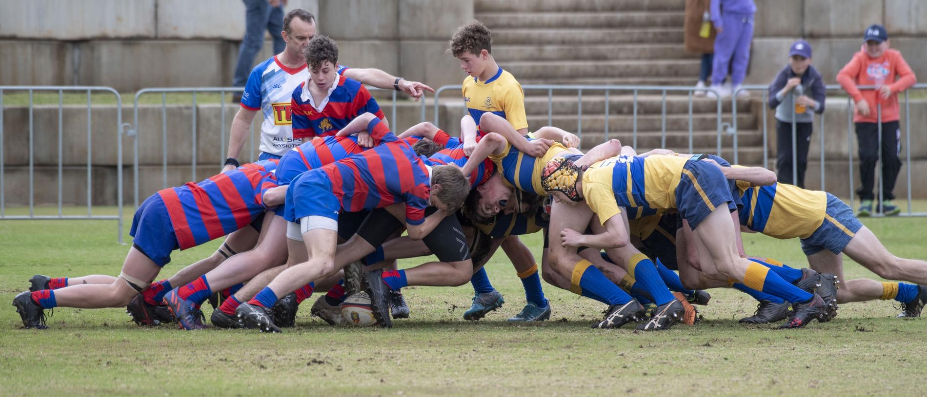 15As Downlands vs TGS. O'Callaghan Cup day at Downlands College. Saturday, August 6, 2022. Picture: Nev Madsen.