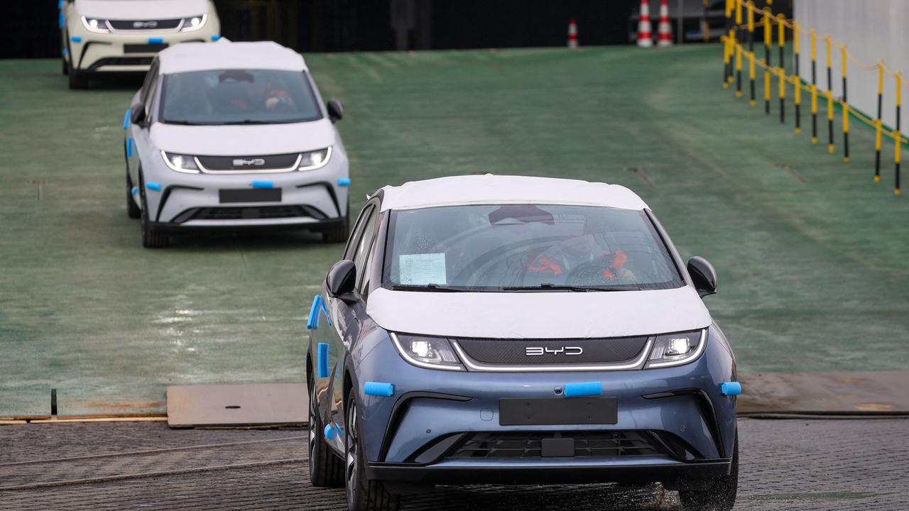 The production of electric cars relies heavily on critical minerals. Picture: FOCKE STRANGMANN / AFP