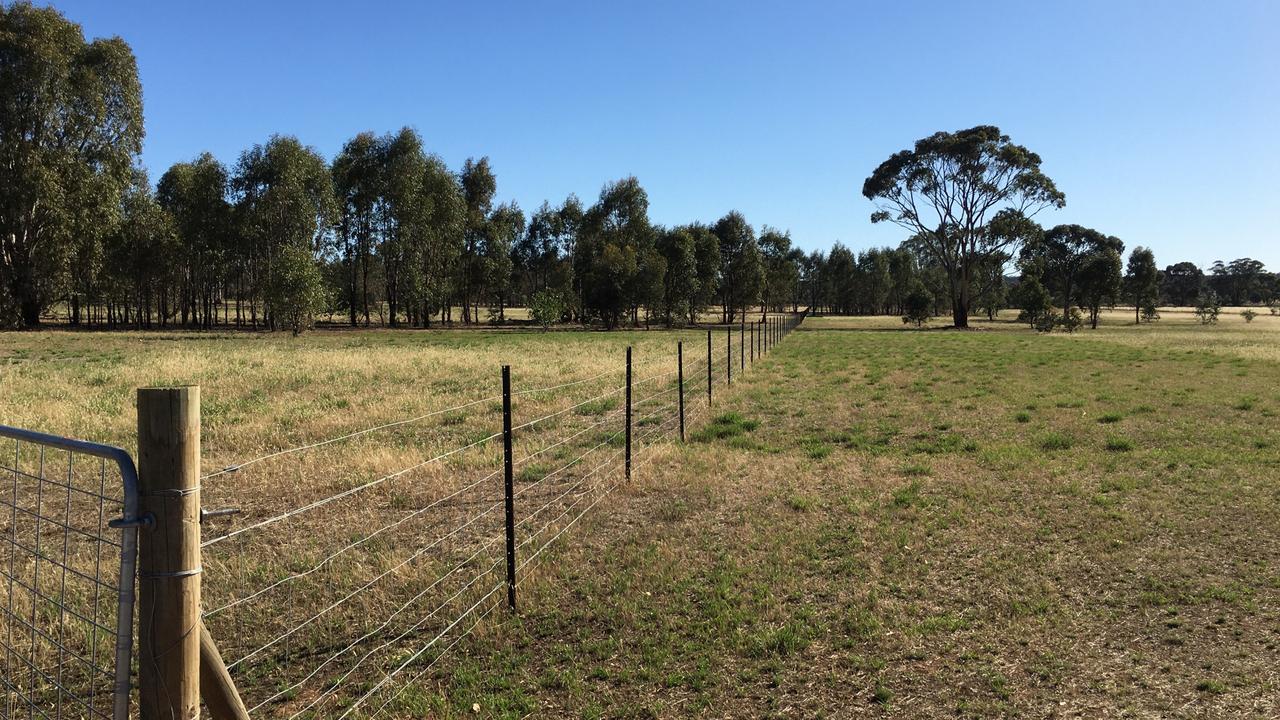 The two properties are already divided with fencing.