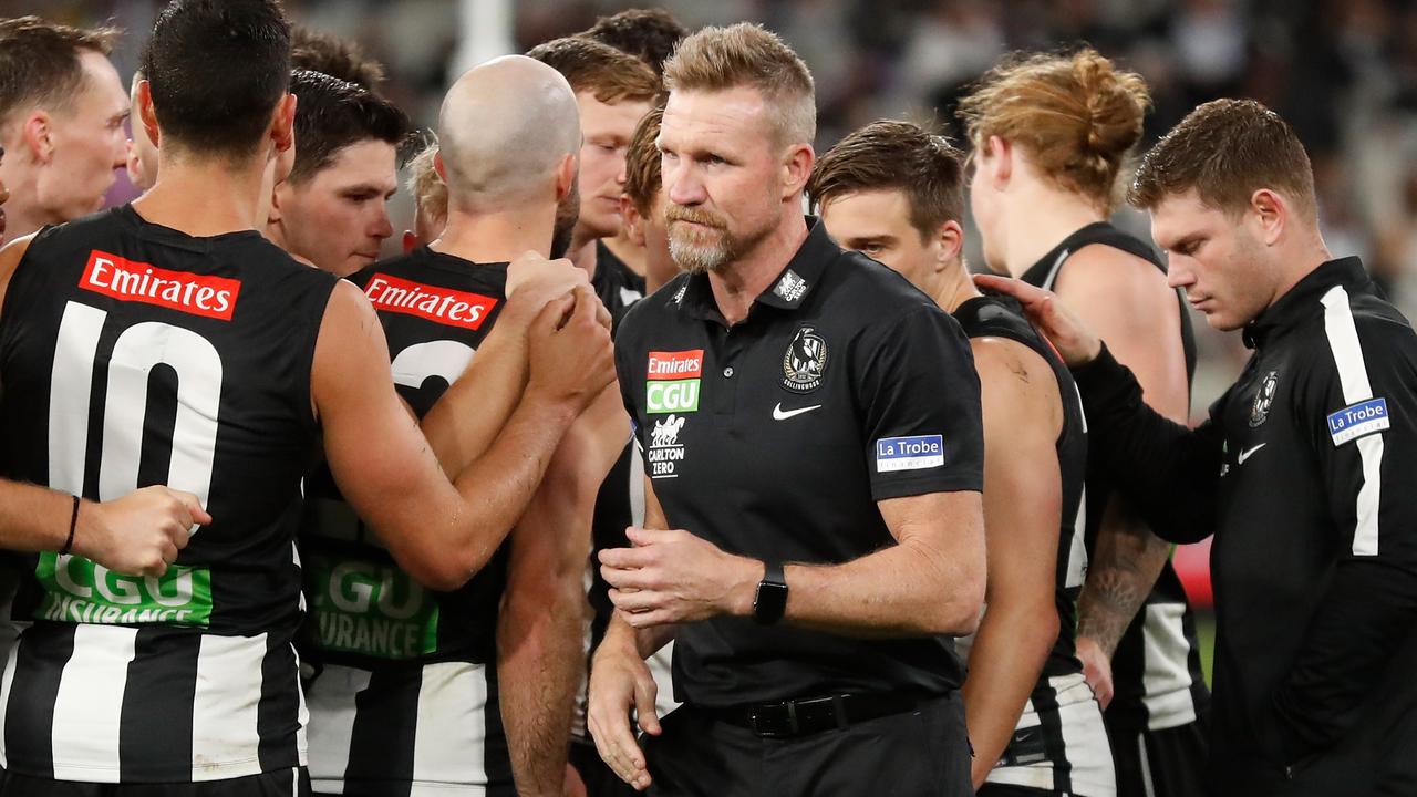 Nathan Buckley, senior coach of the Magpies. Picture: Michael Willson