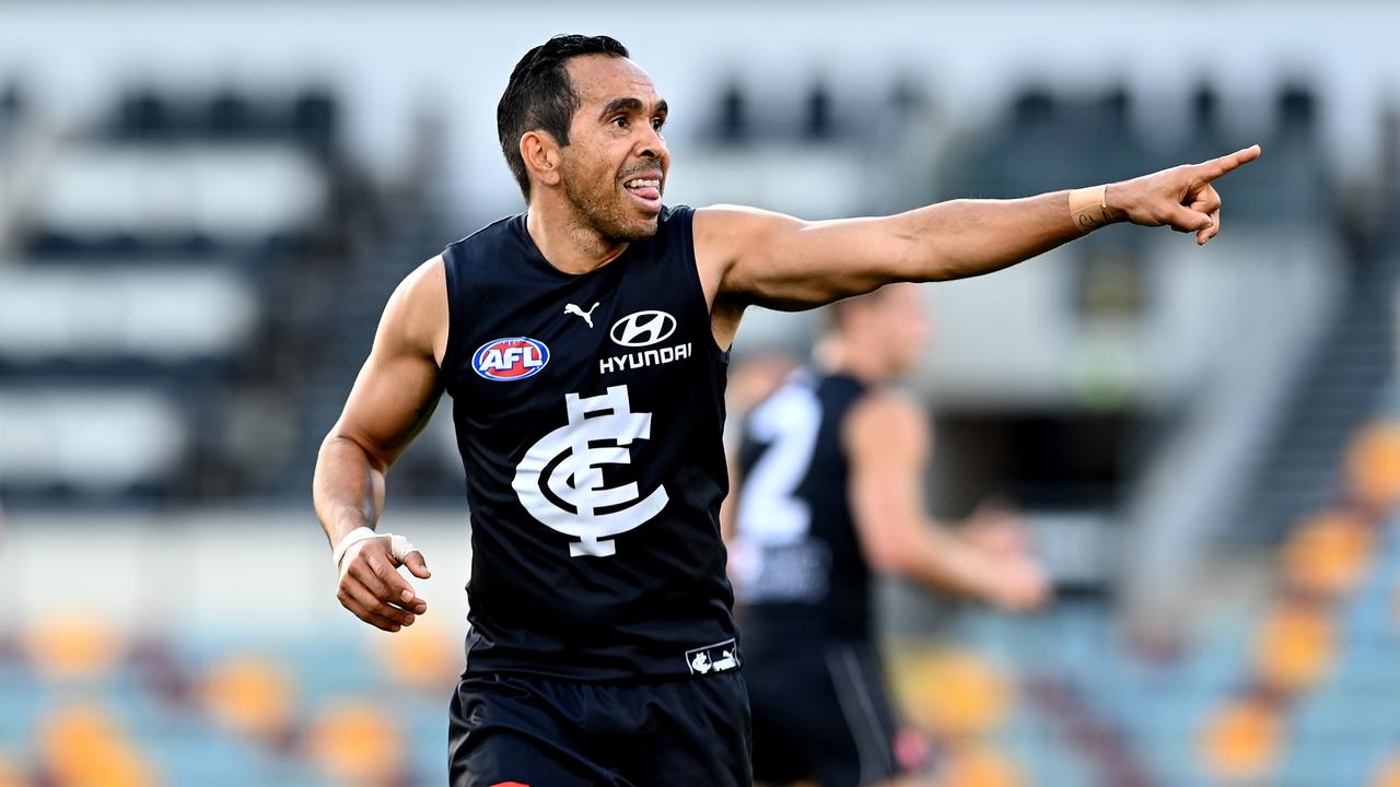 Eddie Betts will move to Carlton’s rookie list. Picture: Bradley Kanaris