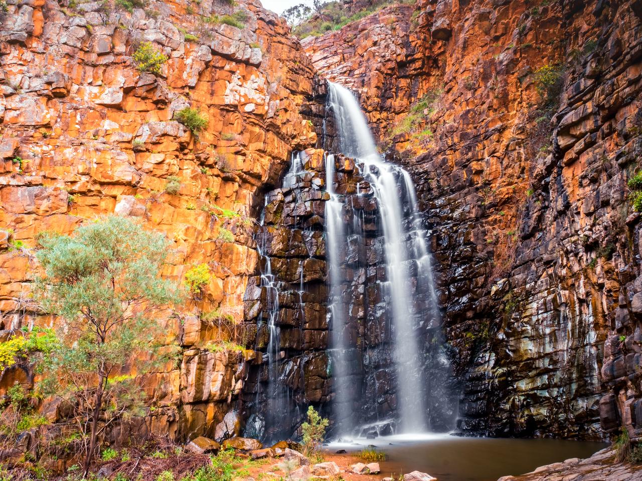 Morialta waterfall in South Australia