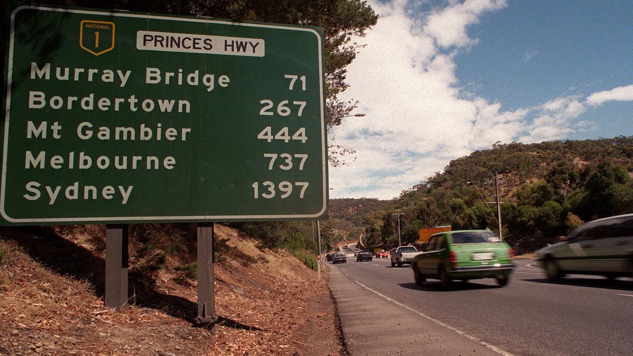 The federal government has responsibility of Australia’s Highway 1, also known as the Princes Highway, which runs almost 2000km from Sydney, NSW, to Port Augusta in South Australia. Picture: Darren Seiler