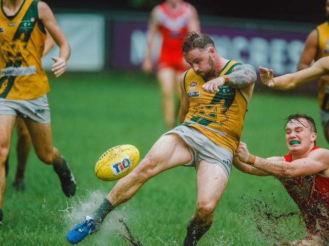 Forward Jack Landt has been a revelation at St Mary’s this NTFL season. Picture: Glenn Campbell