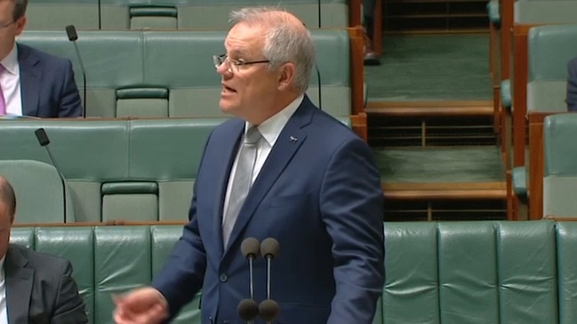 Morrison explains the 'childcare snapback'