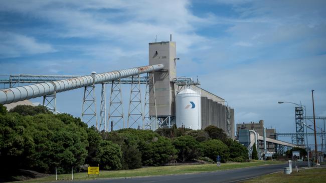 Portland's Alcoa aluminium smelter. Picture: Jake Nowakowski