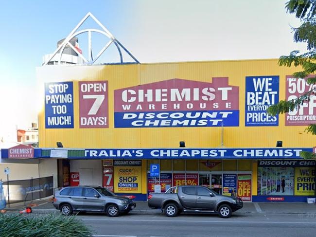 Chemist Warehouse Townsville is the last store operating in the former Dimmeys Arcade Building. It could soon relocate. Picture: Google Maps.