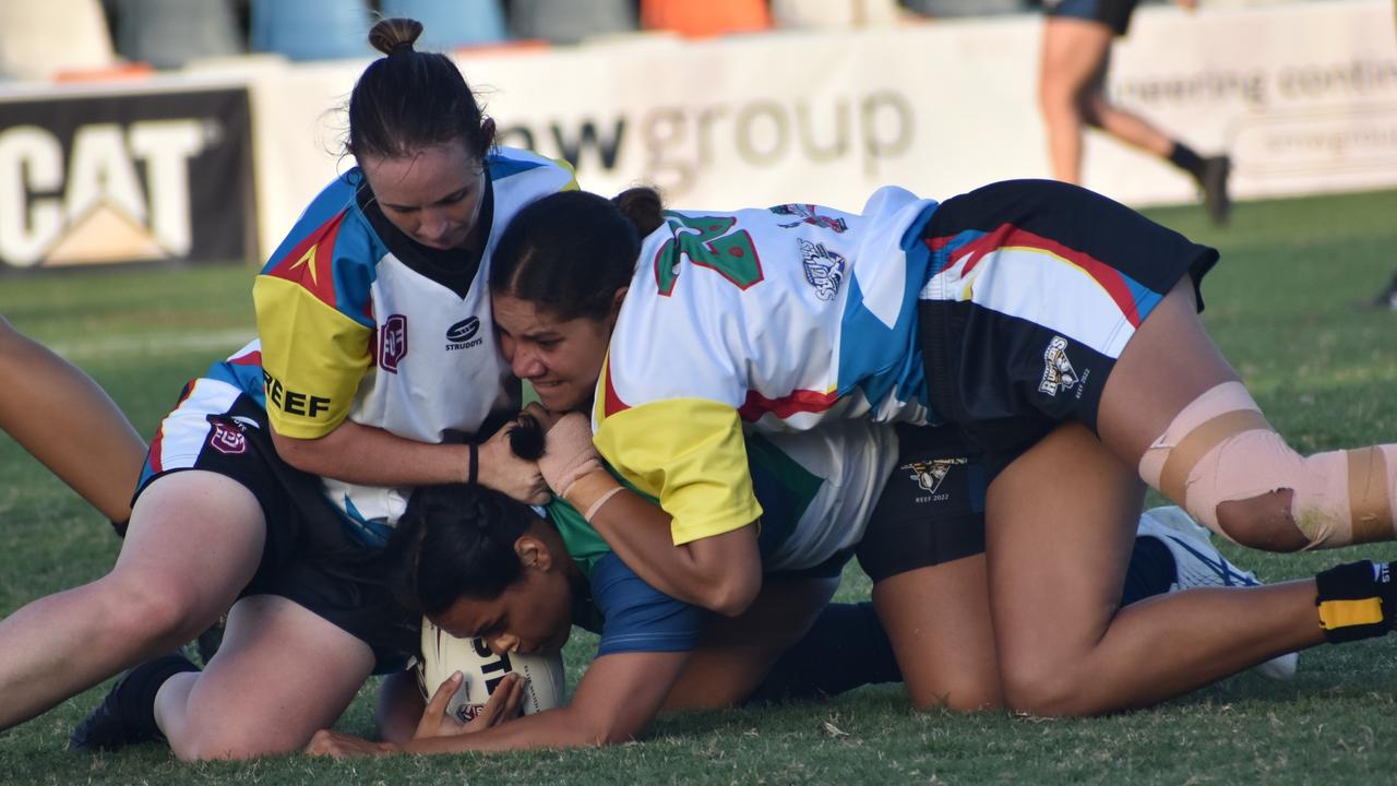 Rockhampton Rugby League’s annual Reef versus Beef women’s game, Browne Park, March 19, 2022.