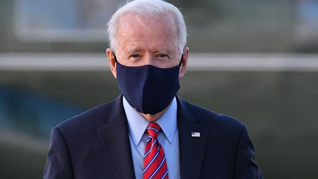 US President Joe Biden makes his way to board Air Force One. Picture: AFP