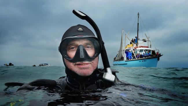 Dive site 'Pope's Eye' in Port Phillip Bay. Picture: Mitch Bear