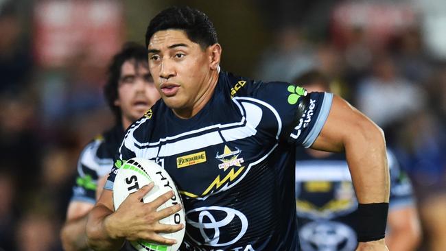 Cowboys star Jason Taumalolo ran for a huge 301m. Picture: Zak Simmonds