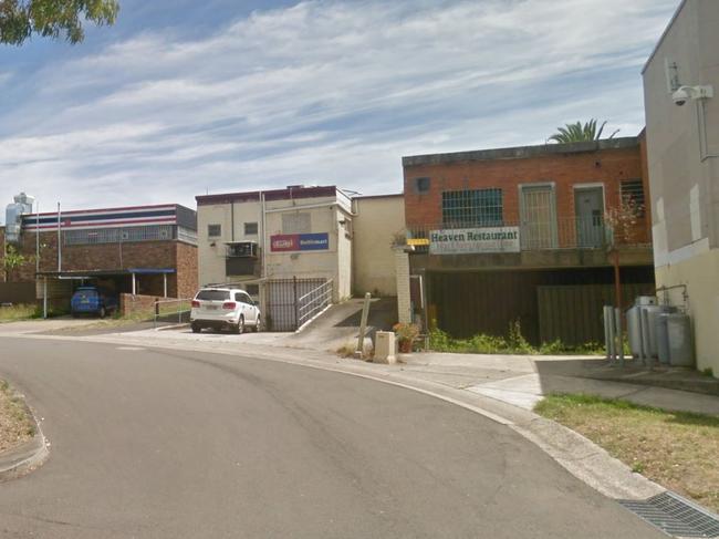 The CCTV camera is mounted on a building at Hope St, Blaxland.