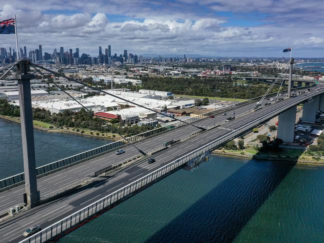 The West Gate Bridge. Picture: Alex Coppel