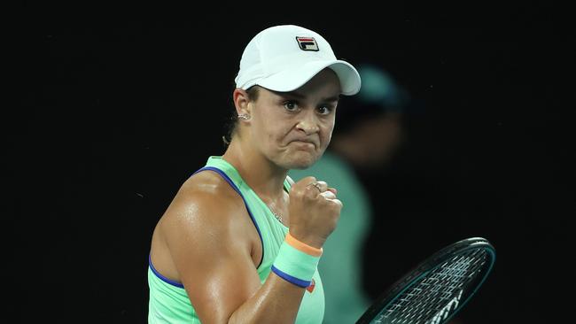 Ash Barty survived a first round scare. Picture: Michael Klein