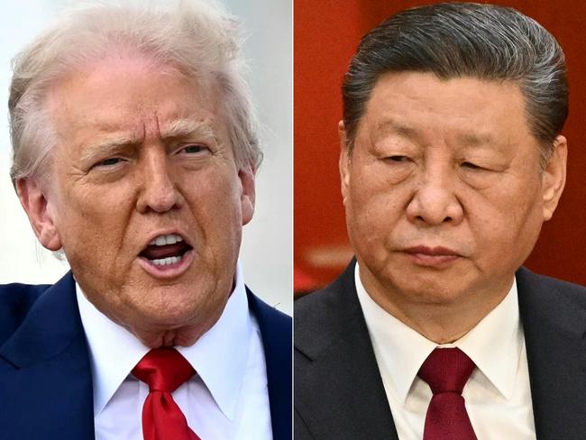 (FILES) (COMBO) This combination image of two pictures created on April 4, 2025 shows US President Donald Trump (L) in Miami, Florida, on April 3, 2025, and China's President Xi Jinping (R) in Beijing on March 5, 2025. With his storm of tariffs on Chinese goods, US President Donald Trump on April 2025 has torched ties with Beijing and likely wrecked any hope of meeting his counterpart Xi Jinping in the near term, analysts say. (Photo by Mandel NGAN and Pedro Pardo / AFP) / To go with AFP story China-US-diplomacy-politics-trade-economy,ANALYSIS by Matthew Walsh
