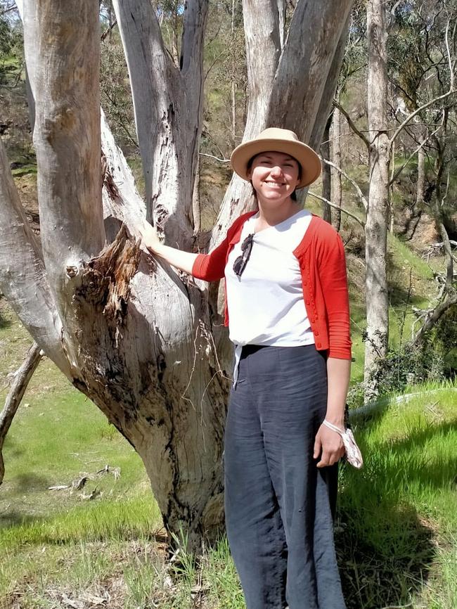 Isis Jordan is a dairy goat farmer at Trentham. Picture: Supplied