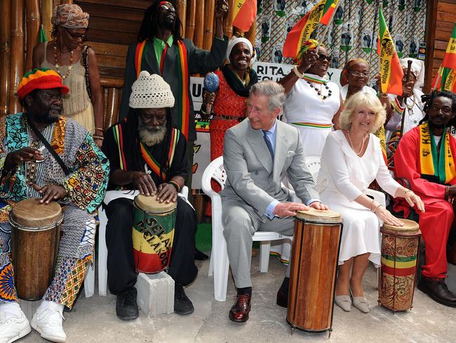 King Charles and Queen Camilla pictured in Kingston, Jamaica in 2008. Picture: Anwar Hussein/WireImage