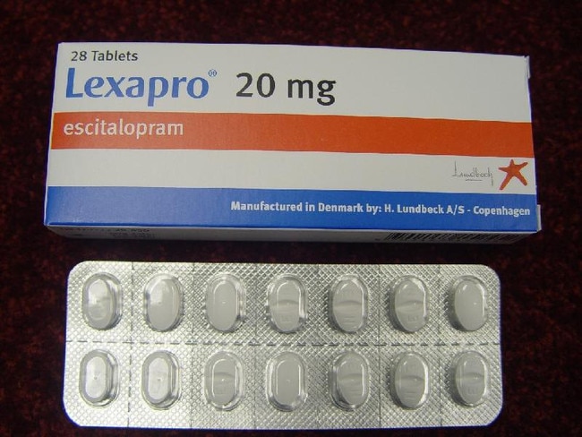 escitalopram (Lexapro) 20mg antidepressant