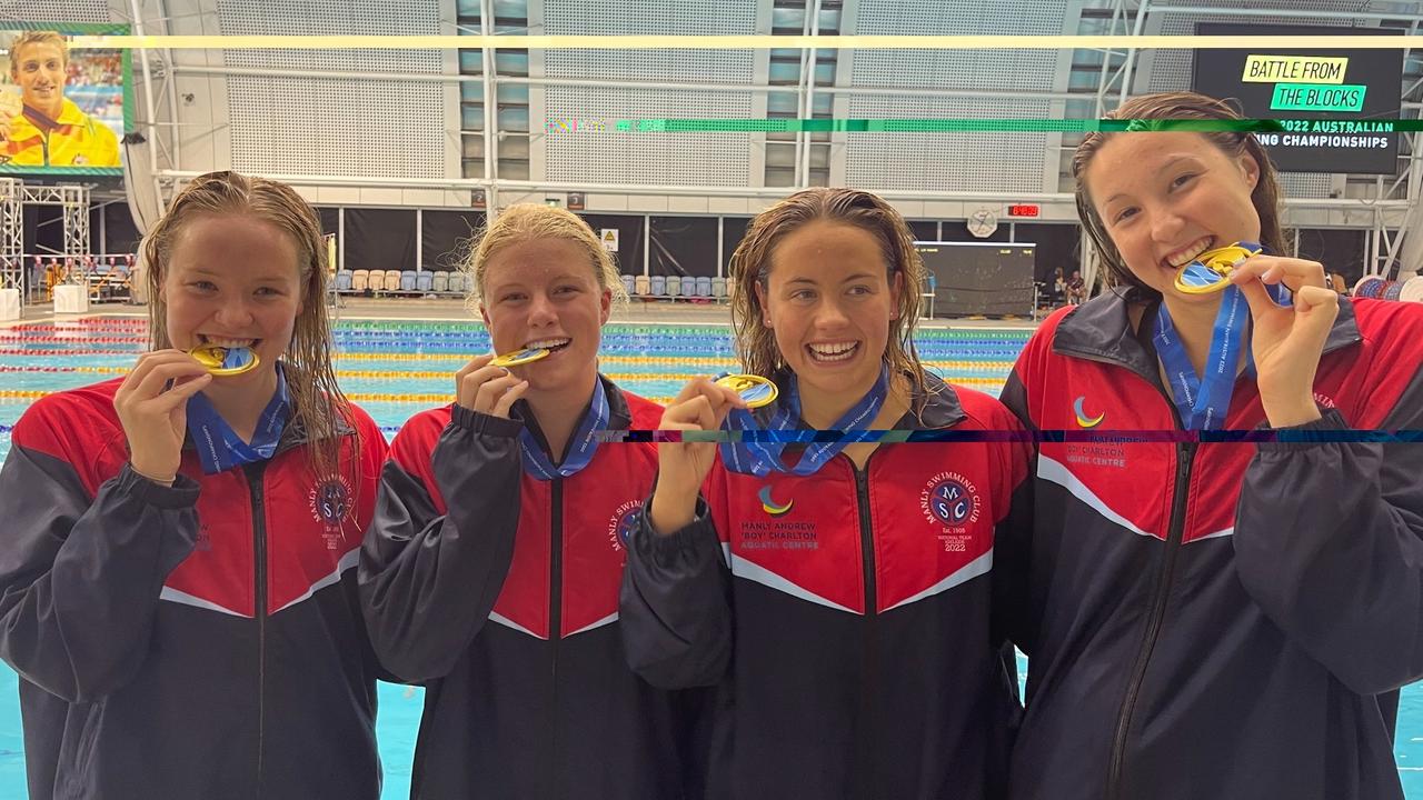 Manly Swimming Club: Gold Medal For Women’s 4x100m Freestyle Relay Team ...