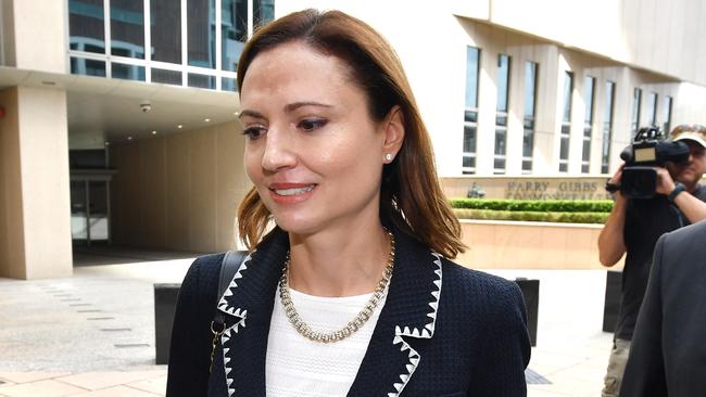 Anna Palmer pictured outside the Federal Court in Brisbane in March. Pic: AAP