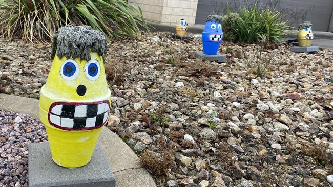 A Mount Gambier support worker has been left fuming after a group of youths snatched and smashed several of her garden decorations. Picture: Jessica Dempster
