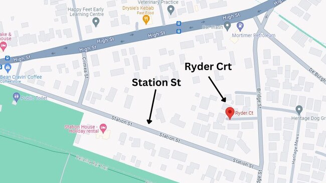 Station St and Ryder Court are two streets away.