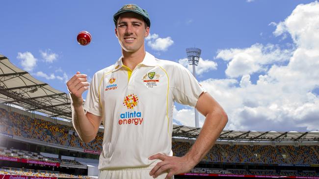 Australian skipper Pat Cummins at The Gabba. Picture: Jerad Williams