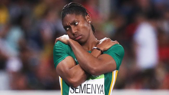 Caster Semenya competes on the Gold Coast on Monday. Picture. Phil Hillyard