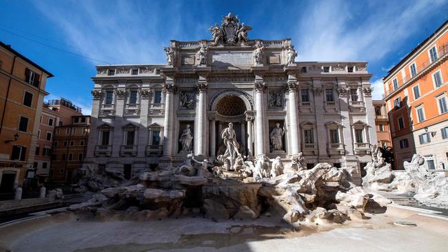 The Trevi fountain in central Rome. Picture: AFP