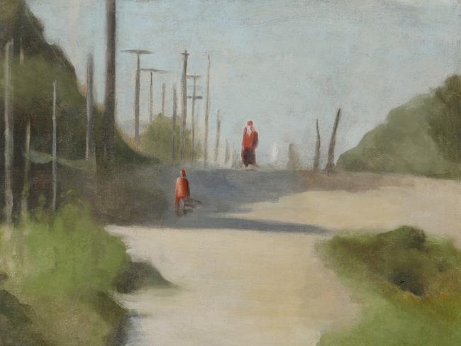 Walking home, c.1931, oil on canvas on board