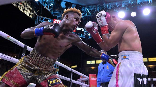 Charlo (left) has not fought in almost a year, since winning over Brian Castano (right) in May 2022. Picture: Getty Images.