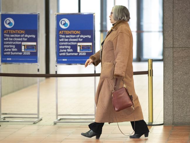 Judge Kathryn Quaintance walks through the lobby of the Hennepin County Government Centre in Minneapolis.  Picture:  Chris Juhn