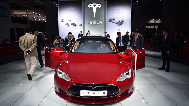 A Tesla Model S P85d electric car. Picture: AFP