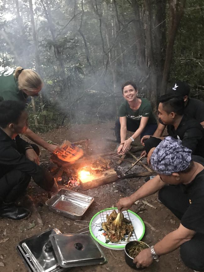 Dinner in the wild.