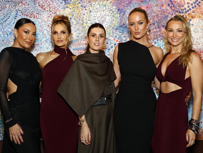 Terry Biviano, Kate Waterhouse, Jess Pecaoraro, Simone Holtznagel and Anna Robards at the collection launch. Picture: Jonathan Ng