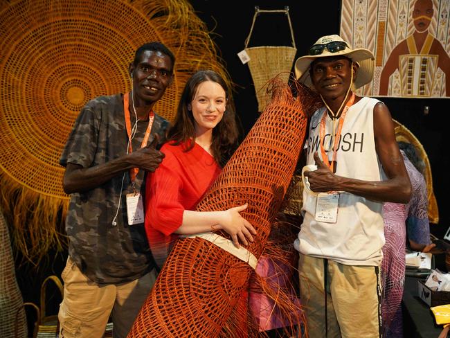 A record $4.4m in art and design sales was recorded at the 2023 Darwin Aboriginal Art Fair. Picture: Dylan Buckee.